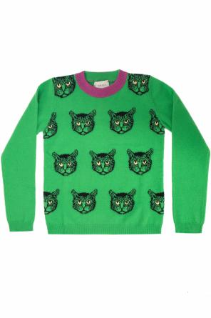 Sweter z wyszytym wzorem, zdjęcie 1 Sweter z wyszytym wzorem od Gucci Kids